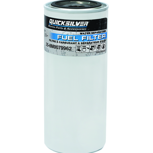 Quicksilver High Capacity Water Separating Fuel Filter