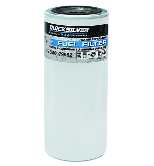 Quicksilver High Capacity Water Separating Fuel Filter